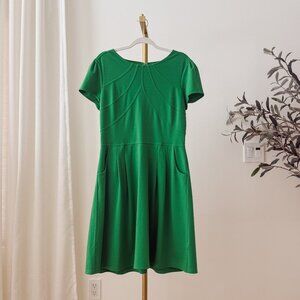 Alex Marie Emerald Green Fit & Flare Dress | Boutique Style | Size L